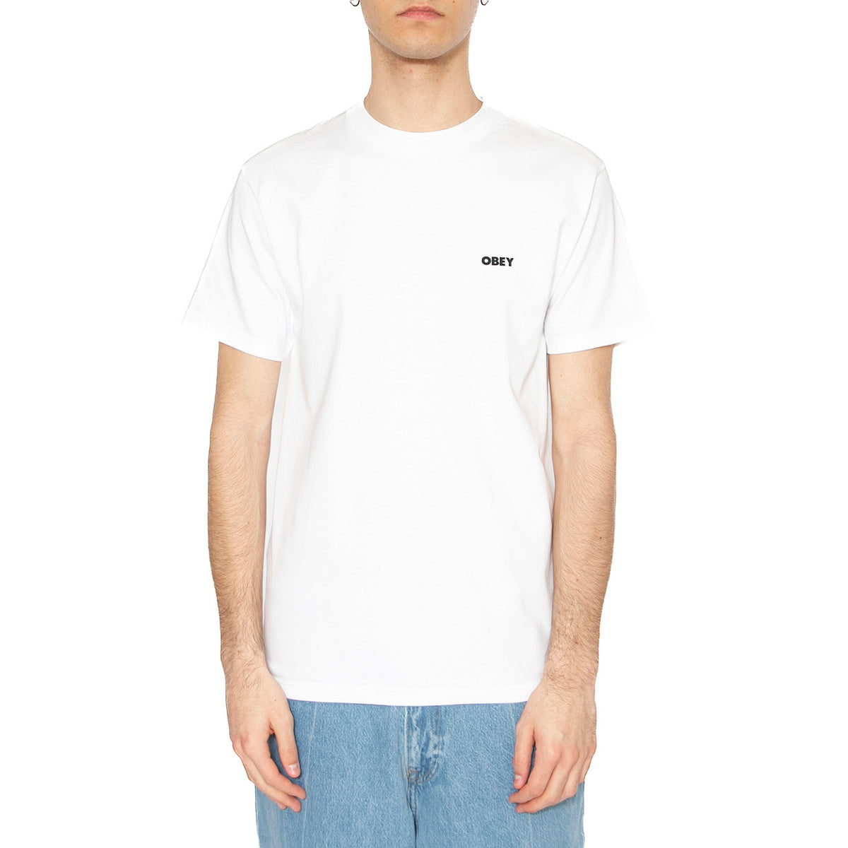 Obey Peace Targer Tee White - Maglietta Girocollo Uomo Bianca 165264093-WHT . OBEY 