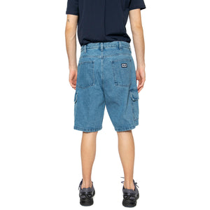 Bigwig Baggy Denim Cargo Short Light Indigo - Bermuda Uomo Blu 172100085-LIN . OBEY 