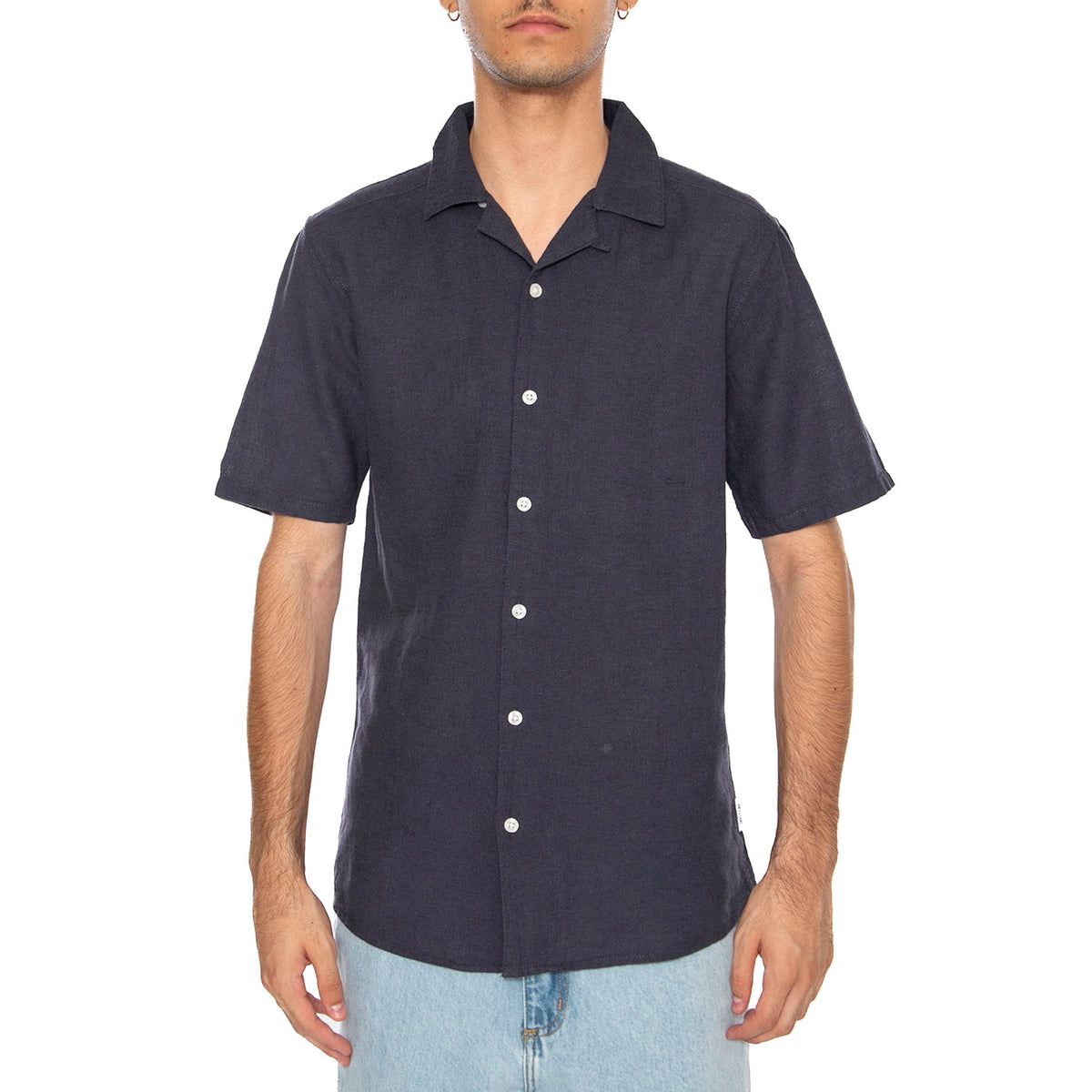 Onscaiden Life Solid Resort Blue - Camicia Mancihe Corte Uomo Blu 22025116-BLUE . ONLY & SONS 