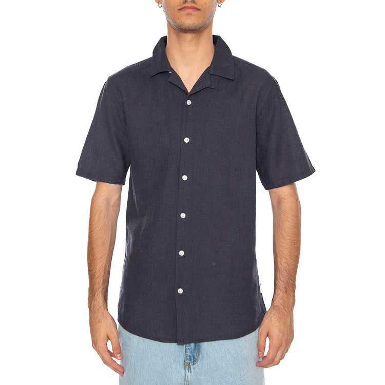 Onscaiden Life Solid Resort Blue - Camicia Mancihe Corte Uomo Blu 22025116-BLUE . ONLY & SONS 