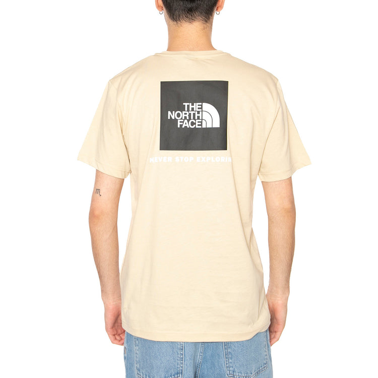 Men's S/S Box Nse Tee - Maglietta Girocollo Uomo Beige NF0A87NP3X41 . THE NORTH FACE 