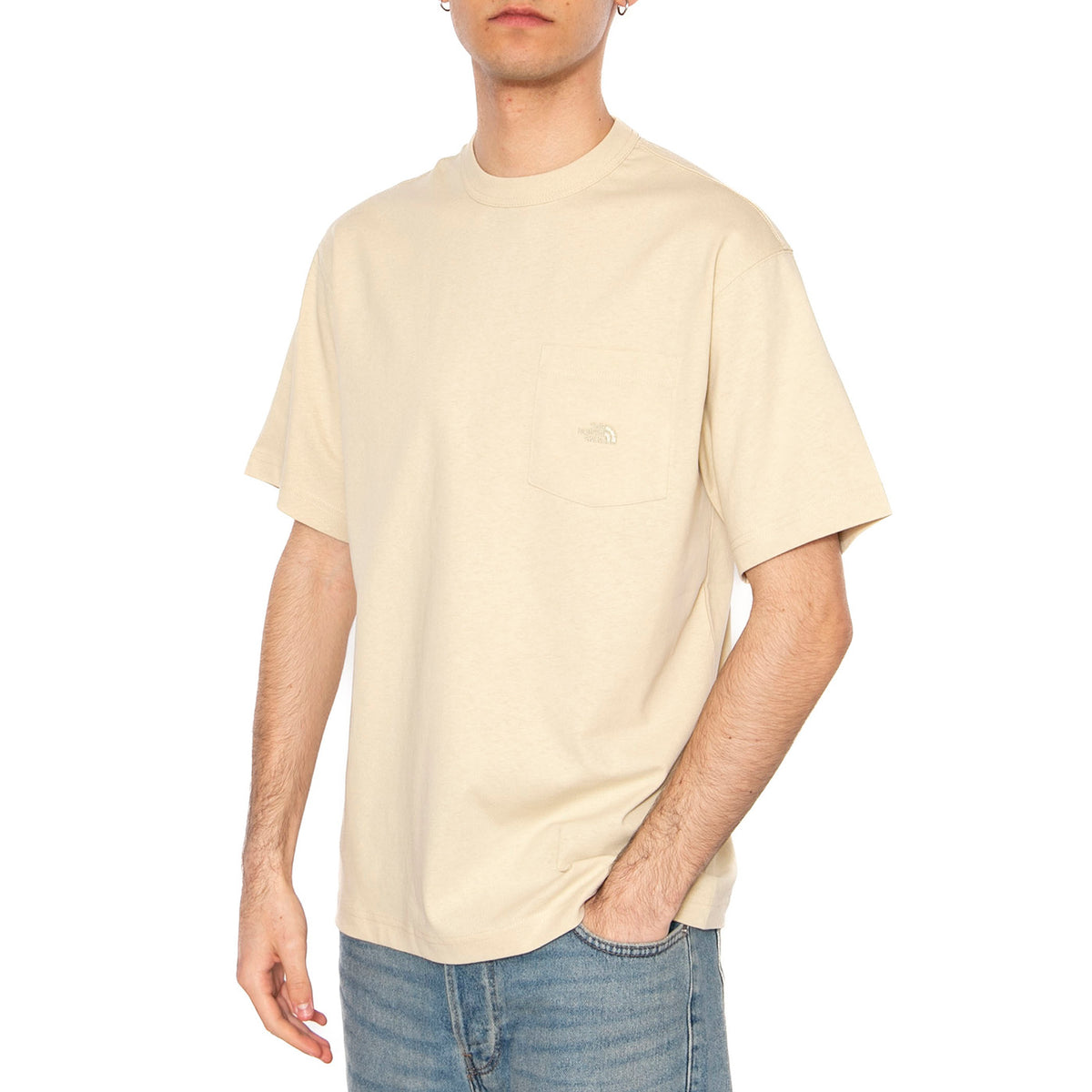 Men's SS Dome Relaxed Pocket Tee - Maglietta Girocollo Uomo Beige NF0A8C3P3X41 . THE NORTH FACE 
