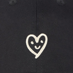 Curte Heart Black Chris Cap Black - Cappellino con Visiera Nero XHT00059-BLACK . THINKING MU 