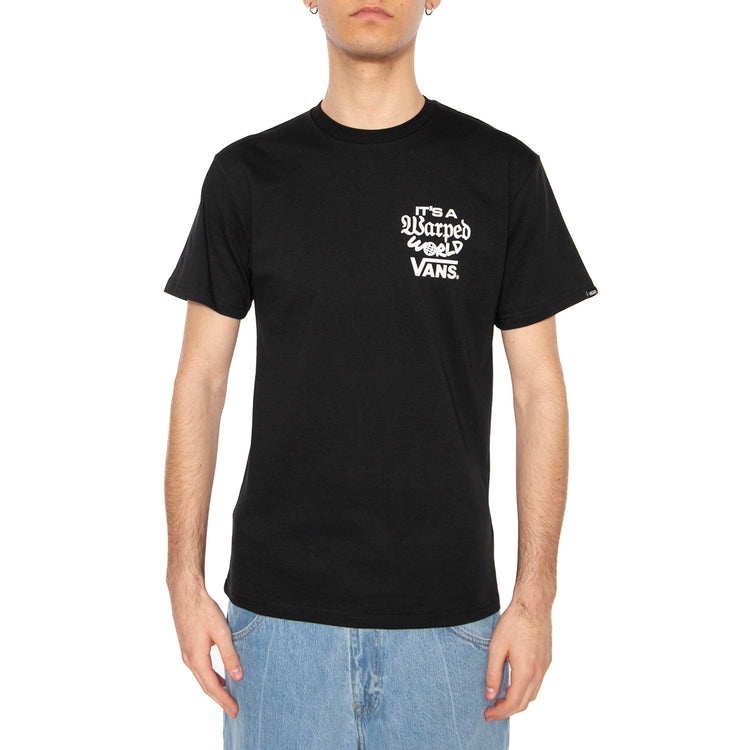 Warped World SS Black - Maglietta Girocollo Uomo Nera VN000M5EBLK1 . VANS 