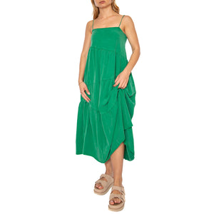 Vestido largo amplio verde - Abito Donna Verde 51W/41220 . WILD PONY 