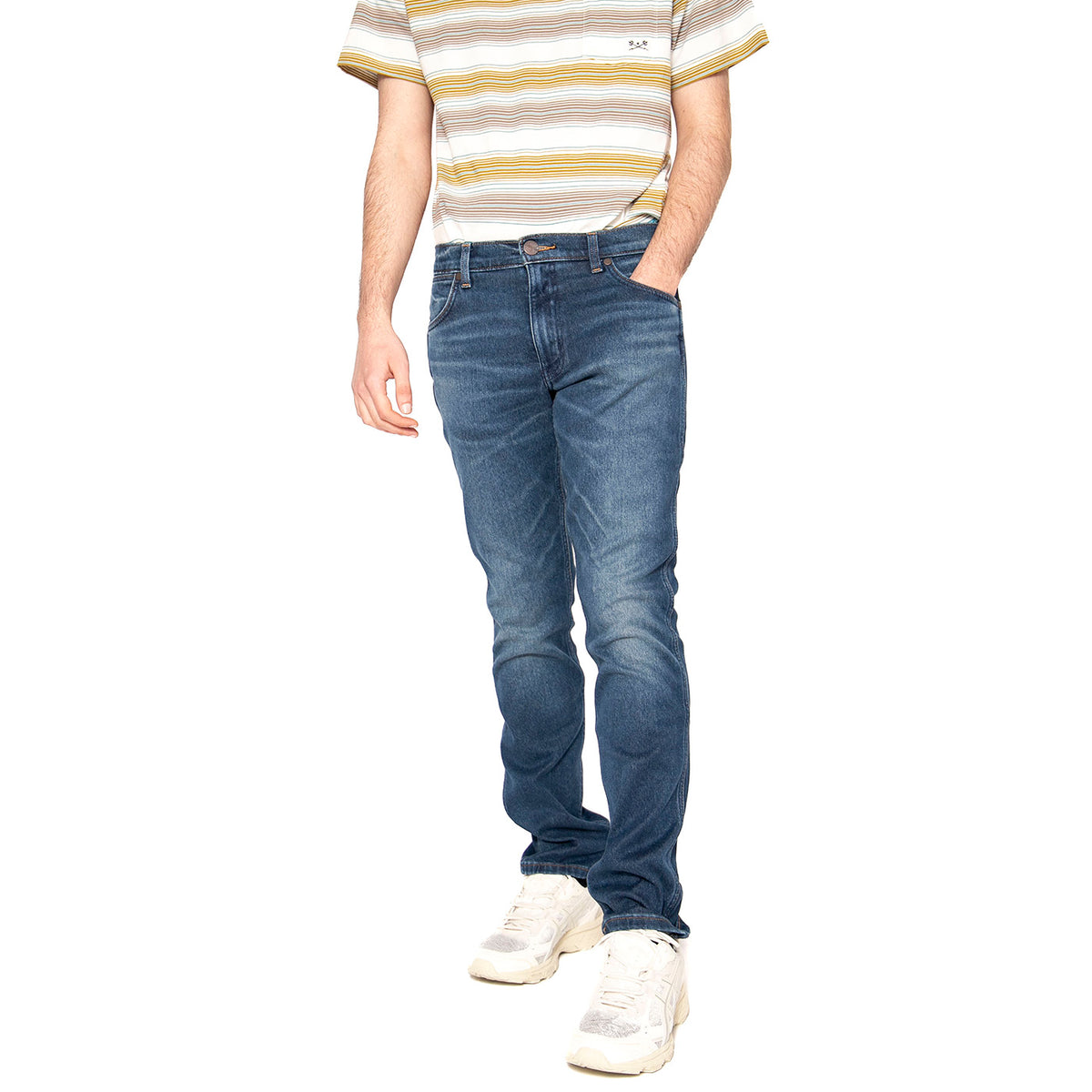 Greensboro Denim Dusk - Pantaloni Denim Jeans Uomo Blu 112362444 . WRANGLER 