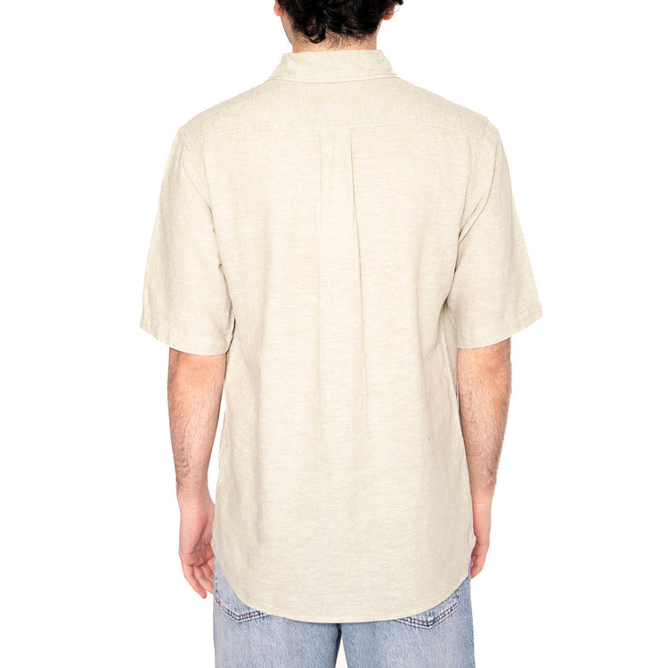 SS Shirt Ecru - Camicia Maniche Corte Uomo Verde 112362730 . WRANGLER 