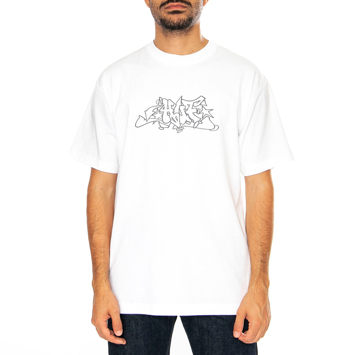 Outline SS Tee White - Maglietta Girocollo Uomo Bianca TS02288-WHITE . HUF 