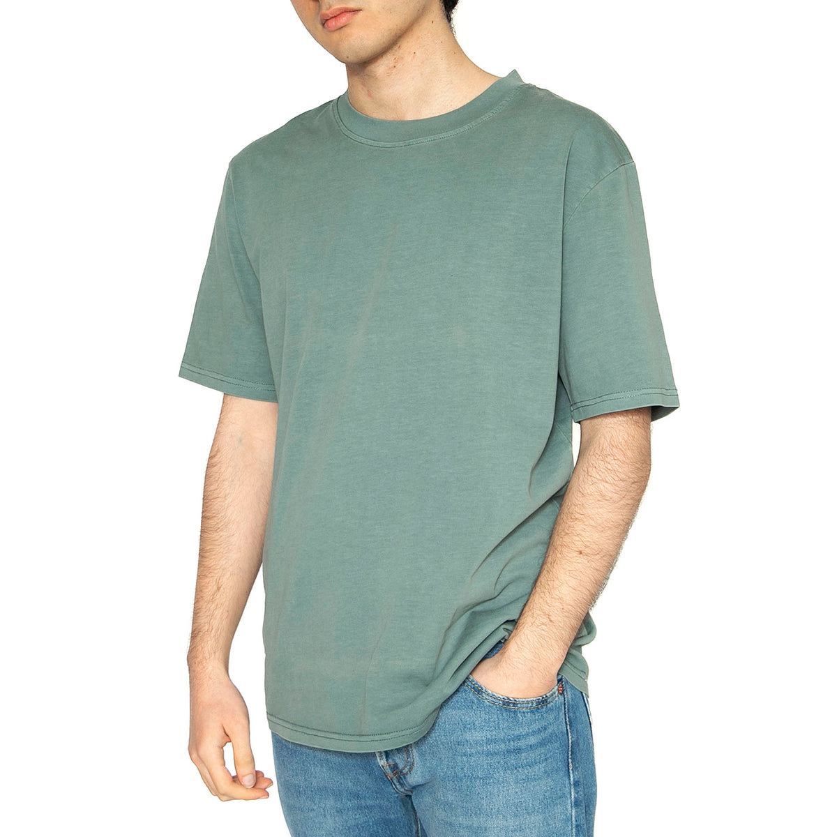 Lono 9861 Green - Maglietta Girocollo Uomo Verde 223709861-5410 . MINIMUM 
