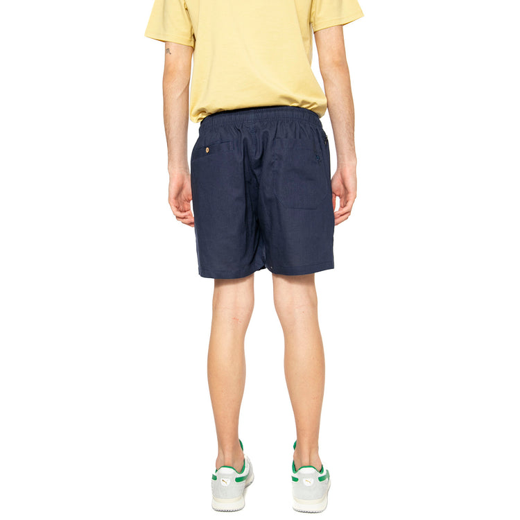 Navy Linen Shorts - Bermuda Uomo Blu 5002-01-5002-01 . OAS 