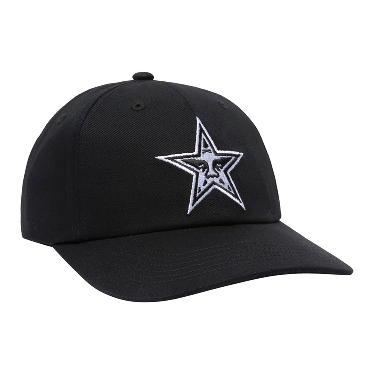 Obey Star 6 Panel Velcro Back - Cappellino con Visiera Nero 100580383-BLK . OBEY 