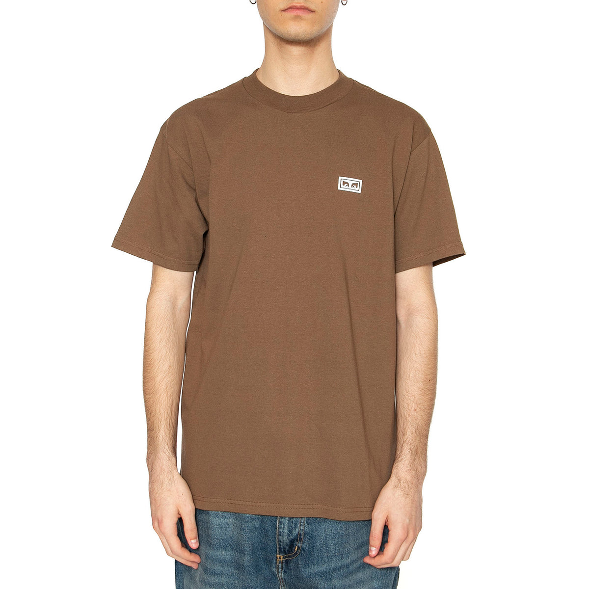 Obey Eyes 3 Tee - Maglietta Girocollo Uomo Marrone 165261826-SLT . OBEY 