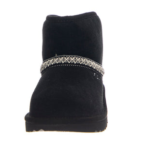 K Classic Mini Crescent Black - Stivali Bambini Neri UGKCLMCRBK1157697K . UGG 