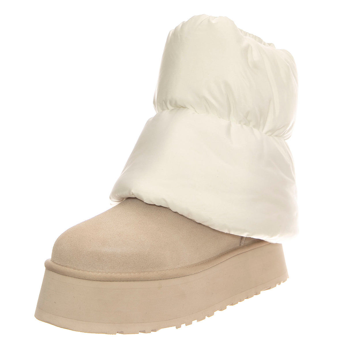W Classic Mini Dipper Puffer White / Ceramic - Stivali Donna Bianchi UGSCLDIPMPWC1158275W . UGG 