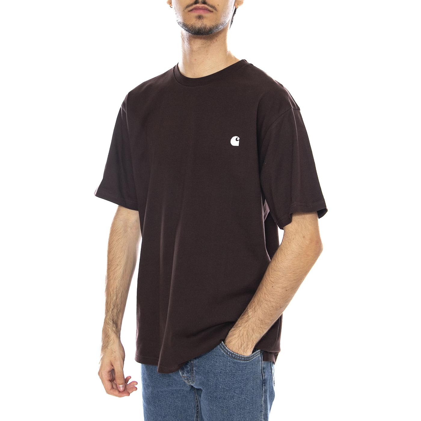S/S Madison T-Shirt Palisander / Wax - Maglietta Girocollo Uomom Marrone I033000.39GXX . CARHARTT WIP 