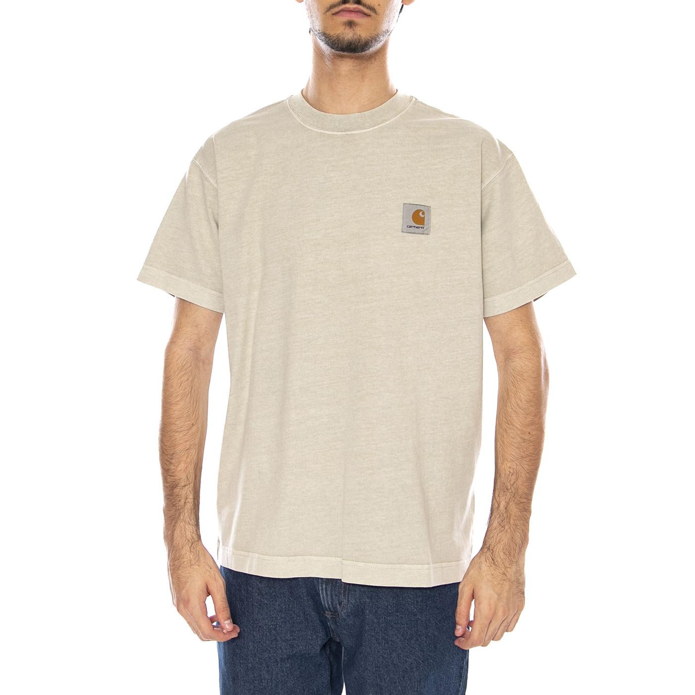 S/S Vista T-Shirt Fleur De Sel - Maglietta Girocollo Uomo Beige I030780.2LPGD . CARHARTT WIP 