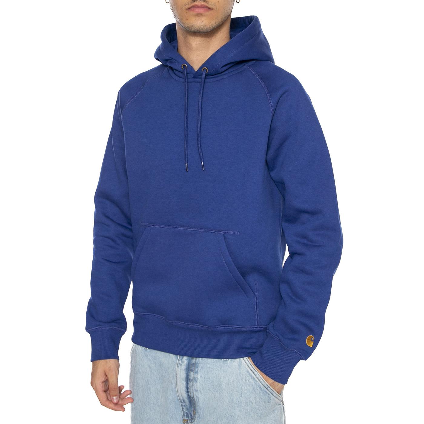 Hooded Chase Sweat Wolfsbane / Gold - Felpa Uomo Blu I033661.30XXX . CARHARTT WIP 