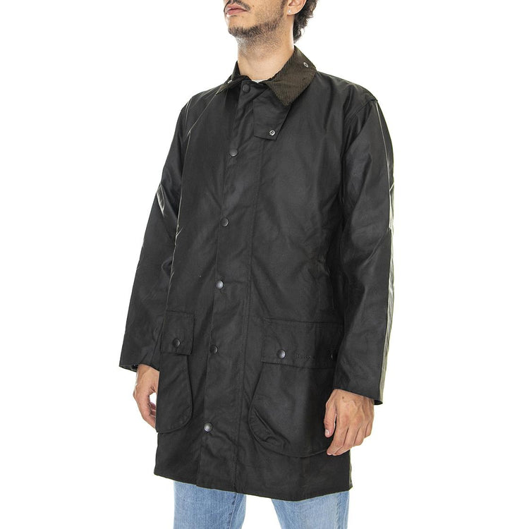 Classic Northumbria Wax Jacket Olive - Giacca Invernale Uomo Marrone MWX0009-OL91-FW23  BARBOUR 