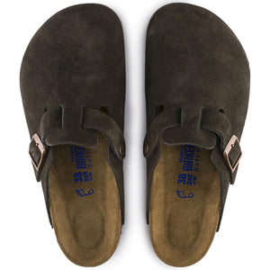 Mens Boston Soft Footbed Mocha Brown Sandals - Narrow Fit 660463  BIRKENSTOCK 