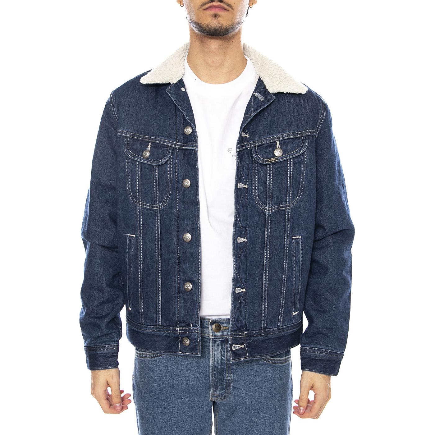 Sherpa Jacket Save It - Giacca Uomo Denim Jeans Blu 112370428 . LEE 