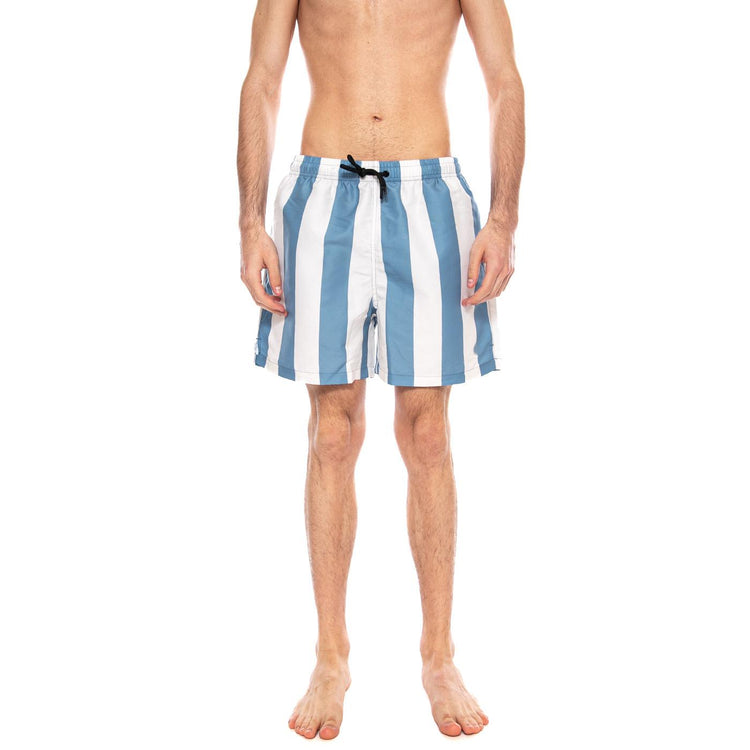 Blue Pool Stripes Limpopo Swimwear - Costume da Bagno Uomo Blu/Bianco MSW00038 BLUE THINKING MU 