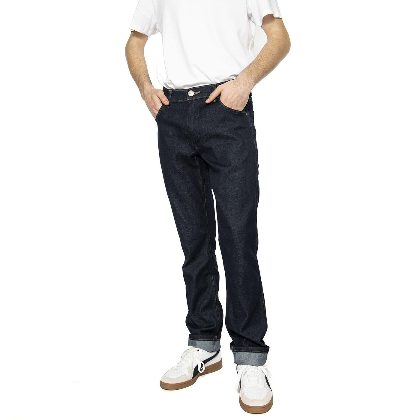 Greensboro Moonlight Rinse Blue - Pantaloni Denim Jeans Uomo Blu 112362557  WRANGLER 