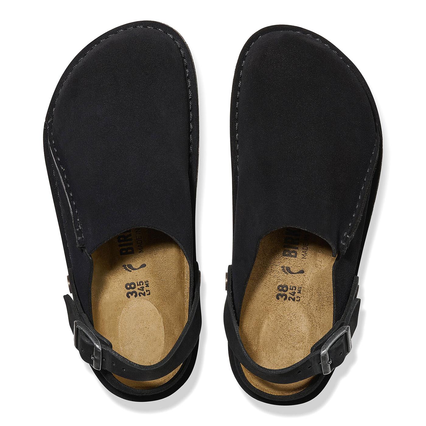 W' Lutry Premium Black, Suede Leather Sandals - Sandali Donna Neri 1025356  BIRKENSTOCK 