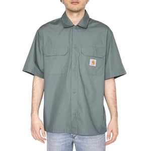 S/S Craft Shirt Silver Pine - Camicia Maniche Corte Uomo Verde I035232.2M2XX  CARHARTT WIP 