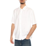 RHYS_MS SHIRT OGG WHITE - Camisa de Manga Corta Hombre Blanca Hombre ELVINE