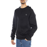 Exeter River Brushed Back Crew Sweatshirt Black - Crewneck Uomo Nero TIMBERLAND
