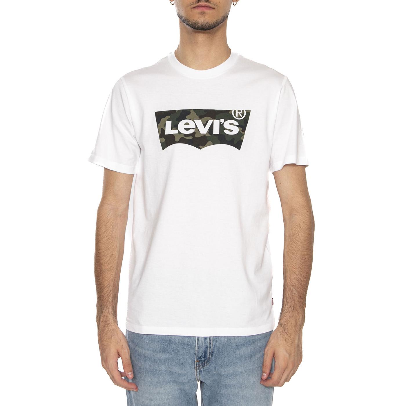T-shirt Levi's Classic Logo White - Maglietta Girocollo Uomo Bianca 22489-0163  LEVIS 