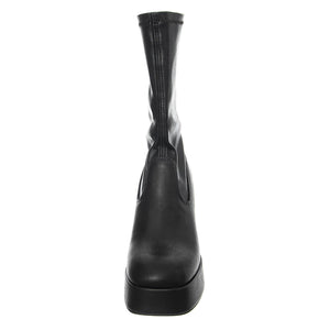Hidden Black Stretch Pu - Stivali Donna Neri WSSHIDDEN-BLK . WINDSOR SMITH 