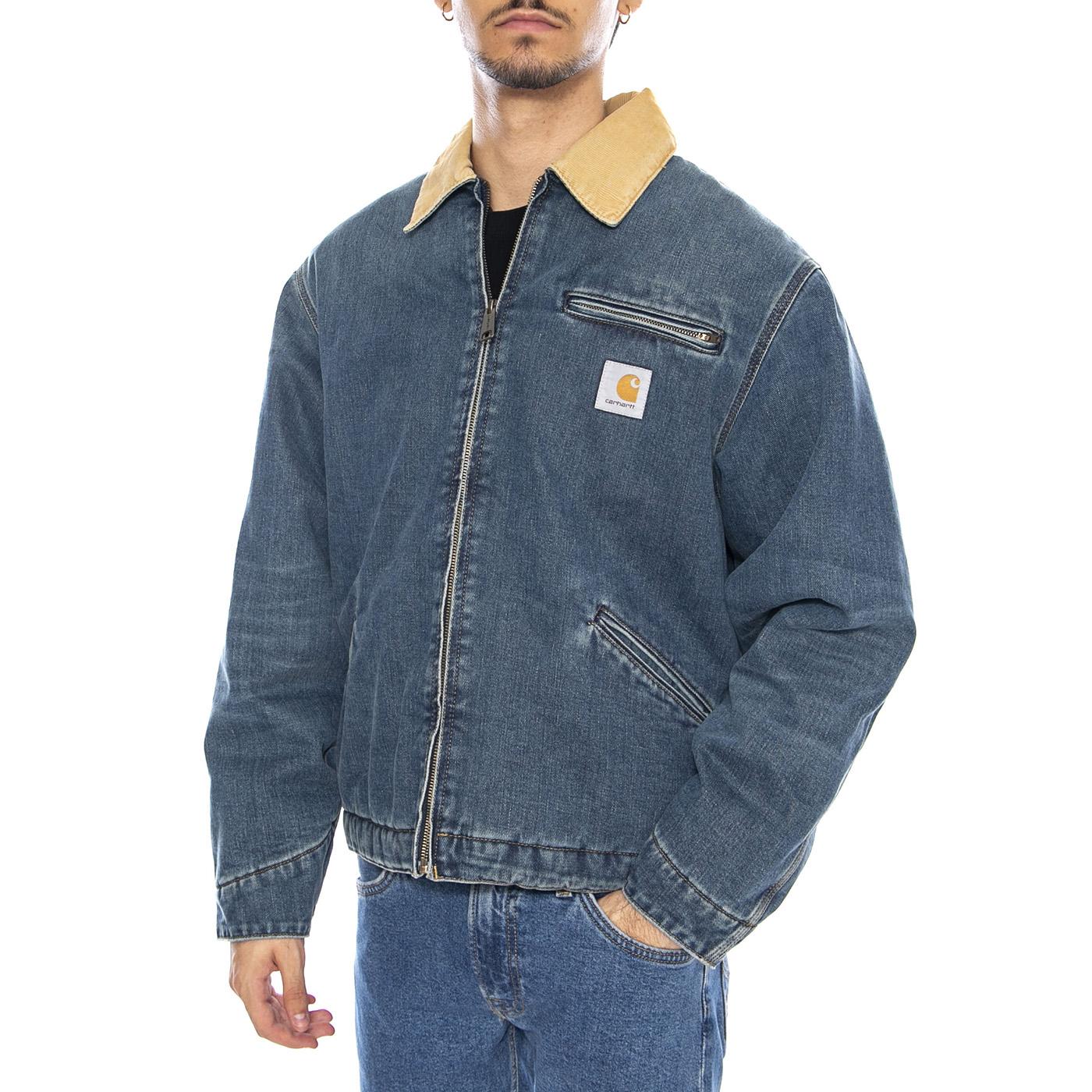 OG Detroit Jacket Blue / Dusty Hamilton Brown - Giacca Uomo Denim Jeans Blue I035878.2XN4L . CARHARTT WIP 