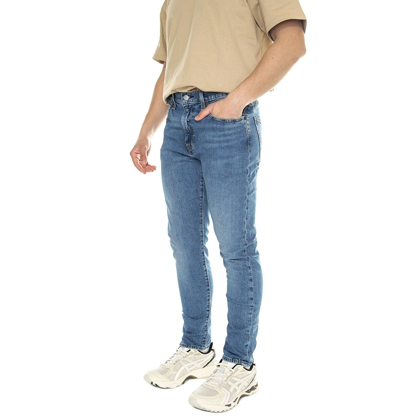 512 Slim Taper Come Draw With Me Adv Med Indigo Worn In - Pantaloni Denim Jeans Uomo Blu 28833-1230  LEVIS 