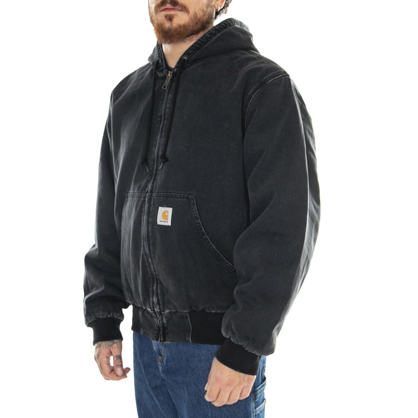 OG Active Jacket Black /stone washed - Giacca Uomo Grigia I032232.8906 . CARHARTT WIP 