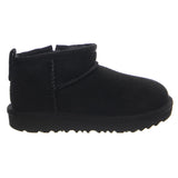 UGG Classic Ultra Mini Black - Zapatos para Niño/Niña en Gamuza Negra Niño UGG