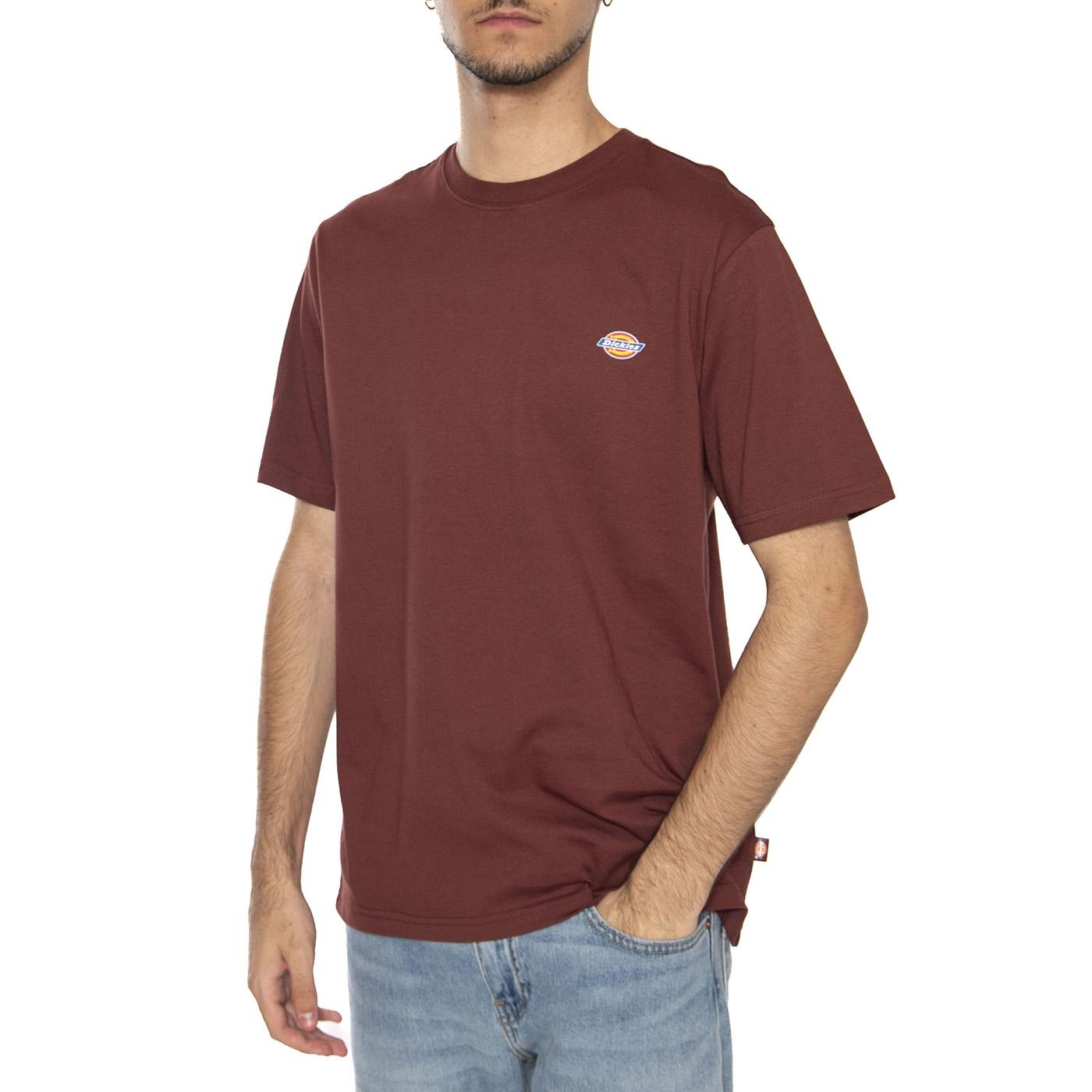 SS Mapleton Tee Andorre - Maglietta Girocollo Uomo Bordeaux DK0A4XDBL161 . DICKIES 