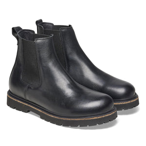 Highwood Slip On Men black, Natural Leather Boots - Stivaletti Uomo Neri 1025764 . BIRKENSTOCK 