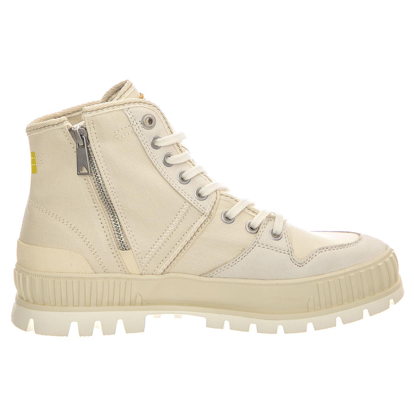 Pallashock WW Cream White - Scarpe Profilo Alto Uomo Beige PAS78565-180-M  PALLADIUM 