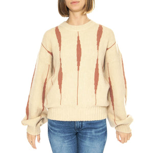 Jersey Jacquard Lineas Rosa - Maglione Donna Multicolore 43W/10613 . WILD PONY 