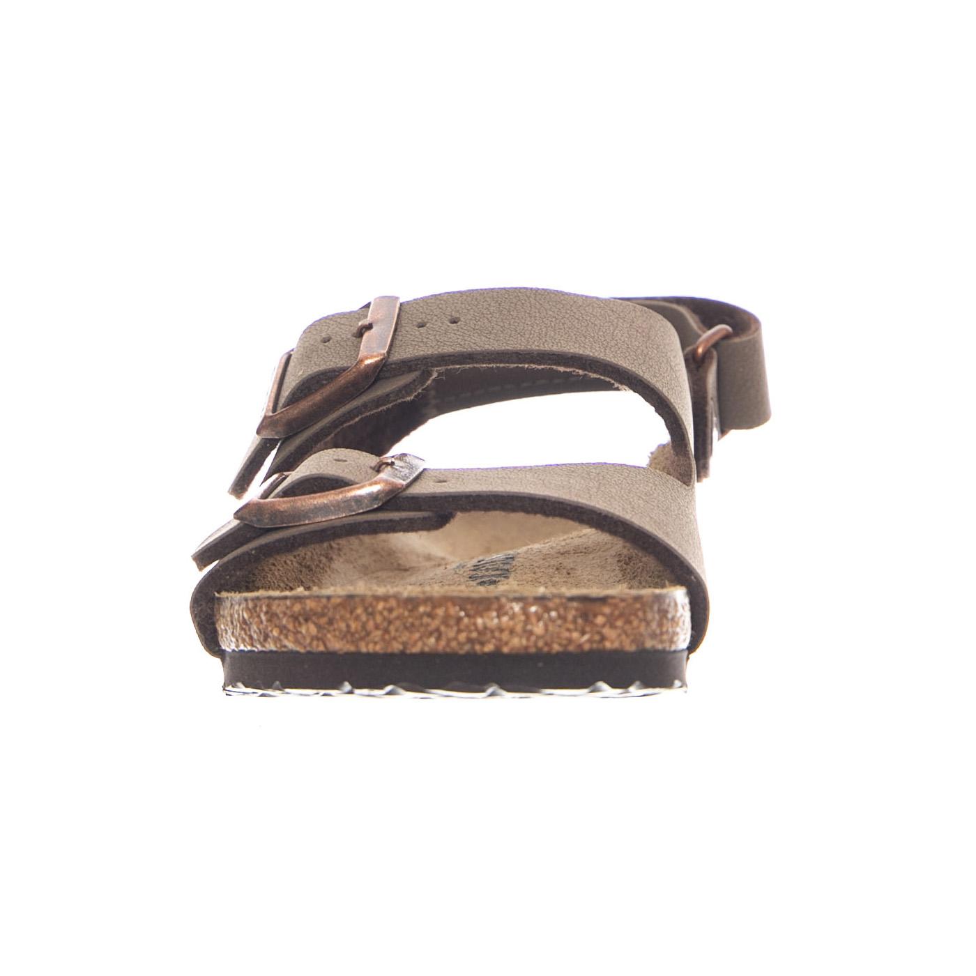 Milano HL Kids Birkibuc Narrow Fit Mocca - Sandali Bambino Marroni 1029474 MCA BIRKENSTOCK 