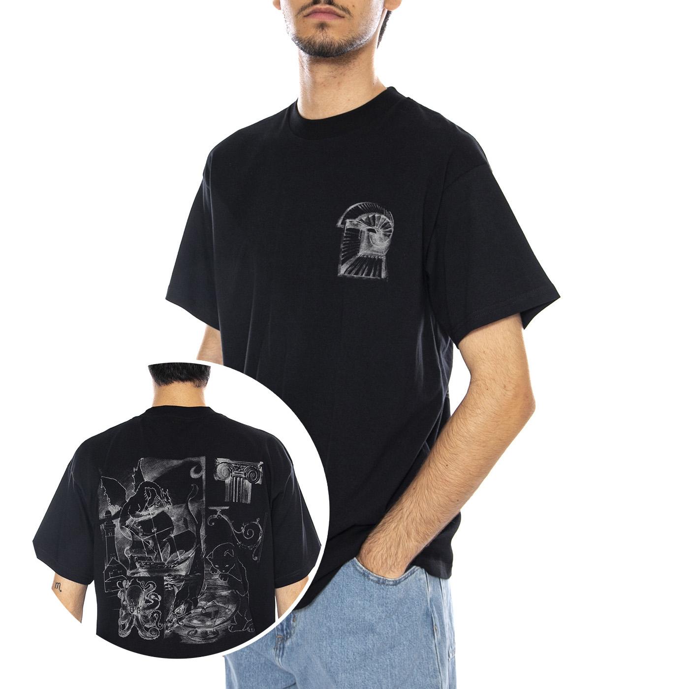 S/S Okniceok 02 T-Shirt Black- Maglietta Girocollo Uomo Nera I035550.89XX . CARHARTT WIP 