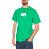 STRETCH LOGO SS TEE VIVID VERDANT - Camiseta de Cuello Redondo Hombre Verde Hombre VANS