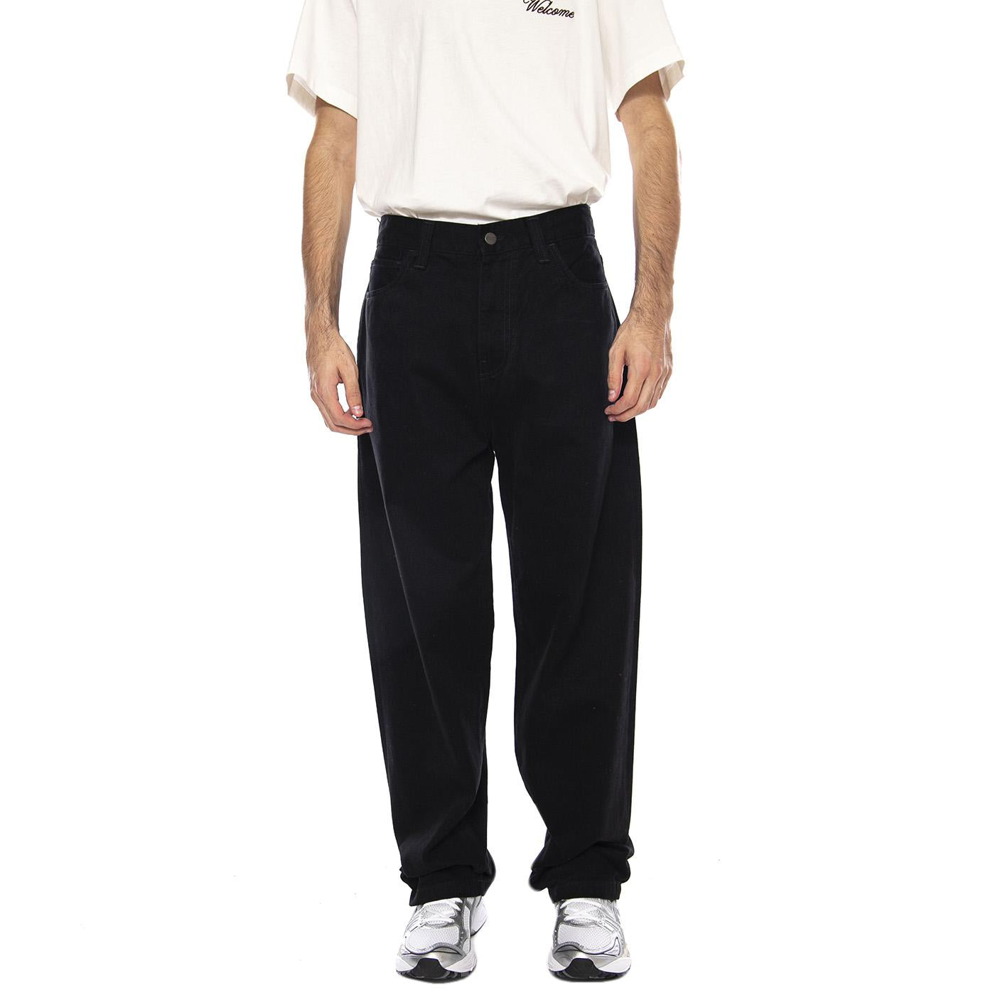 Landon Pant Black rinsed - Pantaloni Uomo Neri I033756.8902 . CARHARTT WIP 