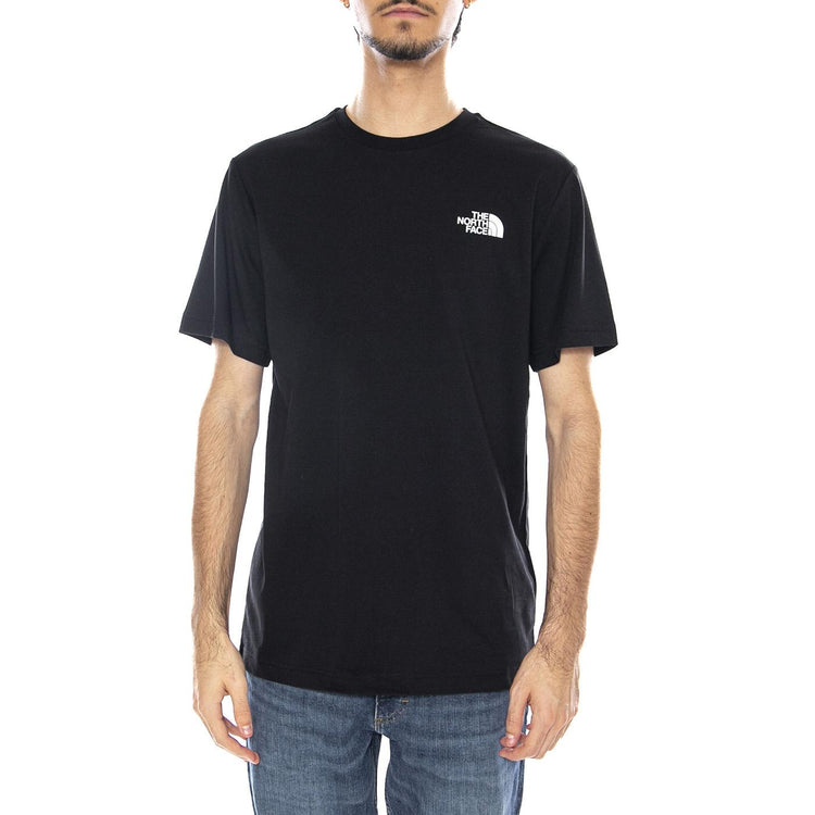 M SS Box NSE Tee Black - Maglietta Girocollo Uomo Nero NF0A87NP JK31 THE NORTH FACE 