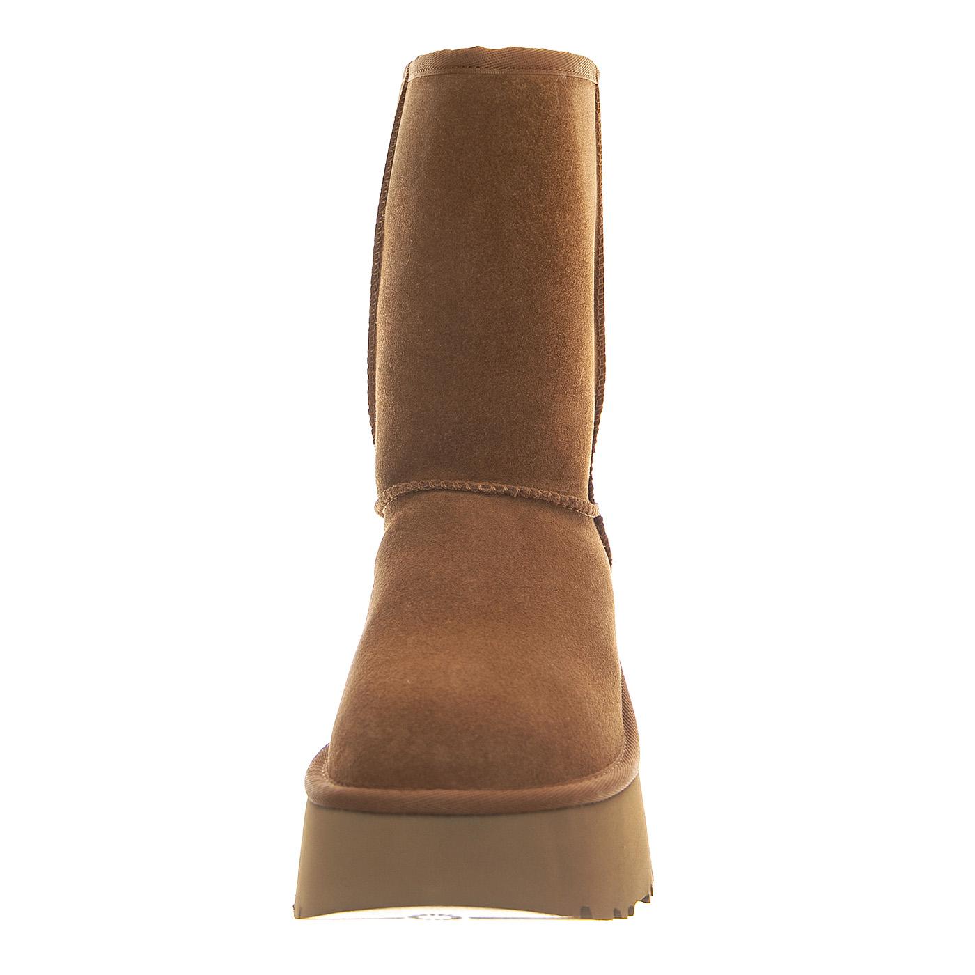 W Classic Short New Heights Chstnut Mini Platrform - Stivali Donna Beige 1158310-CHE  UGG 
