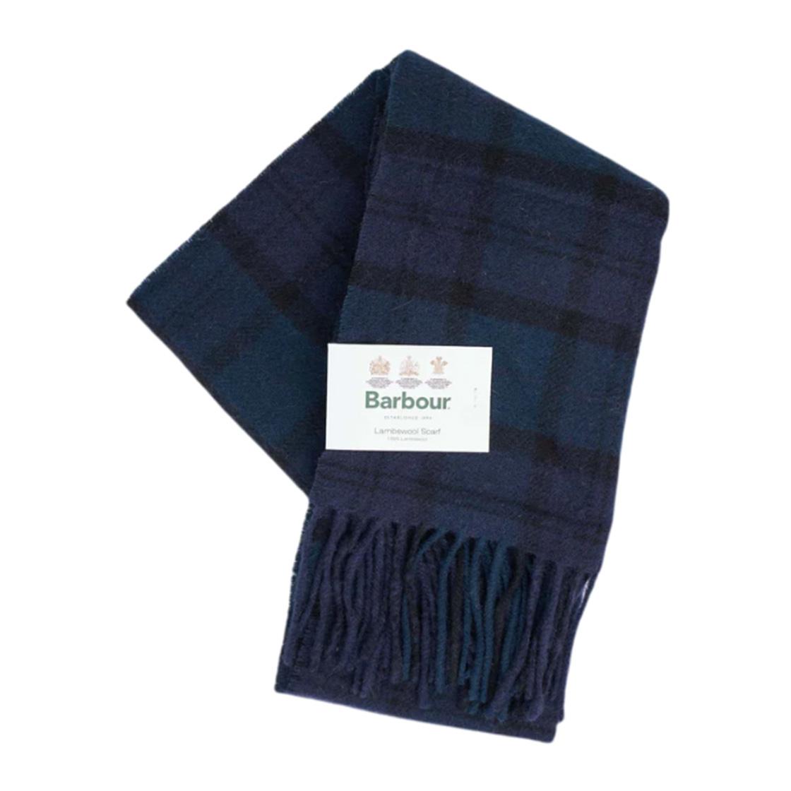Tartan Lambswool Scarf Black Watch - Sciarpa Tartan Nera / Blu / Multicolore 222MUSC0001-NY91 . BARBOUR 