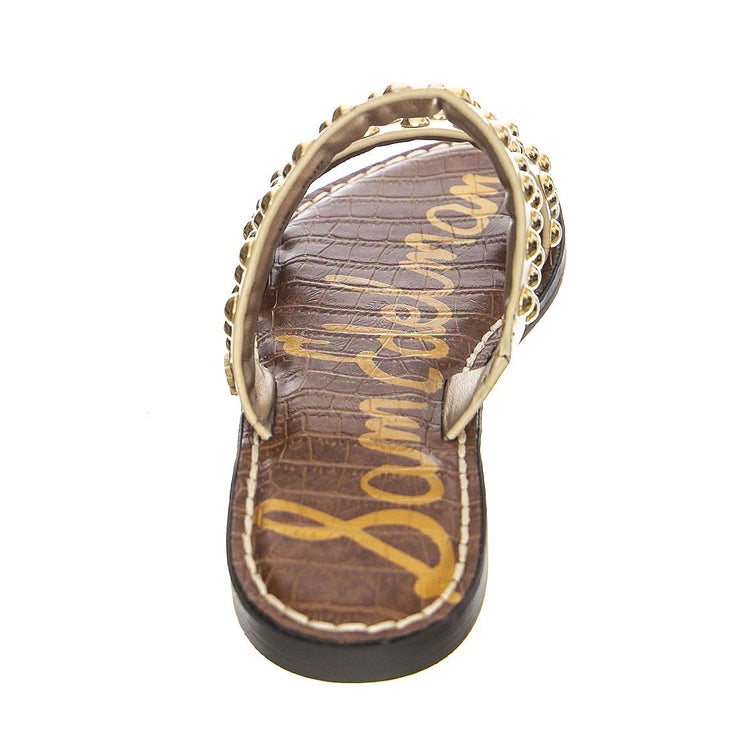 GIANETTA - Sandali Bassi con Borchie Donna Beige SESGIANET-H6058L1100 . SAM EDELMAN 