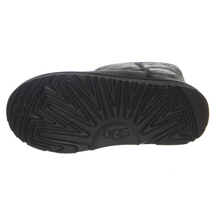 Classic Weather Short II Black K - Stivaletti Bambino Neri UGKCLSWPBK1019646K  UGG 