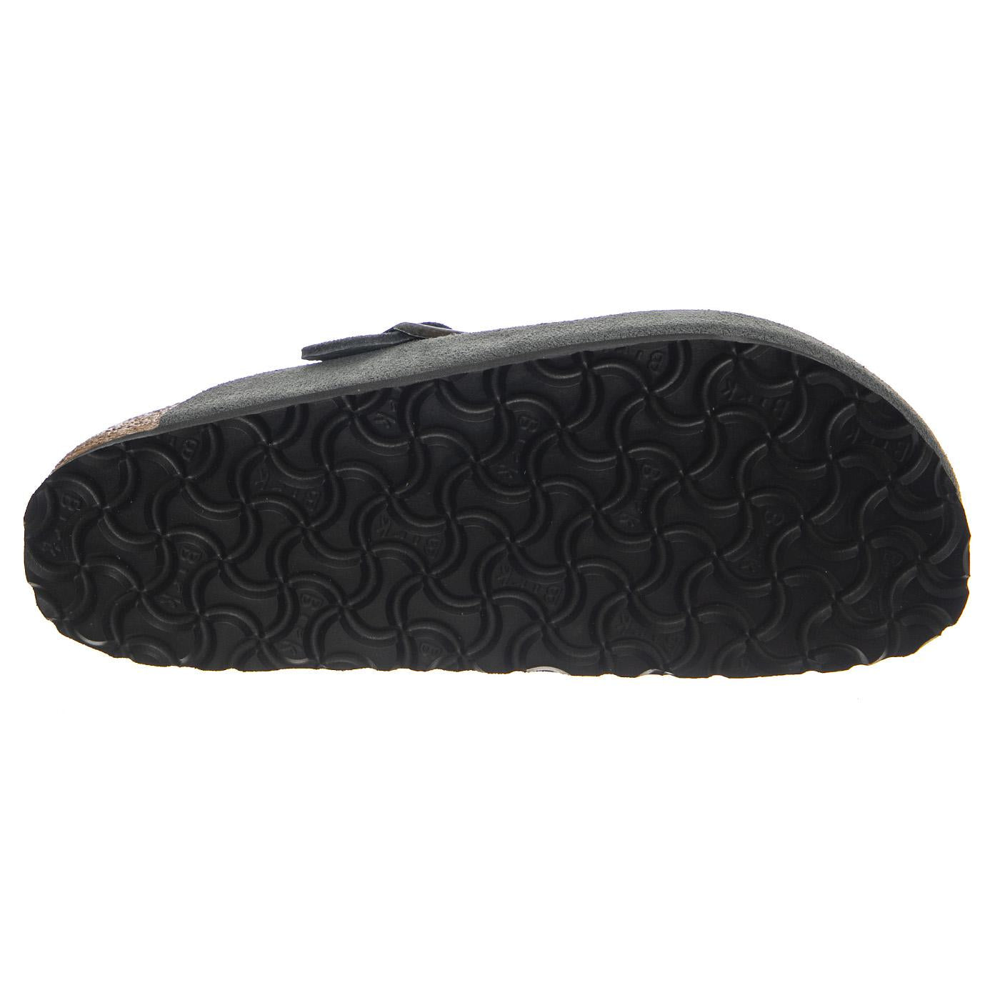 Boston SFB Basalt Gray, Suede Leather - Sandali Uomo Grigi 1030874 . BIRKENSTOCK 